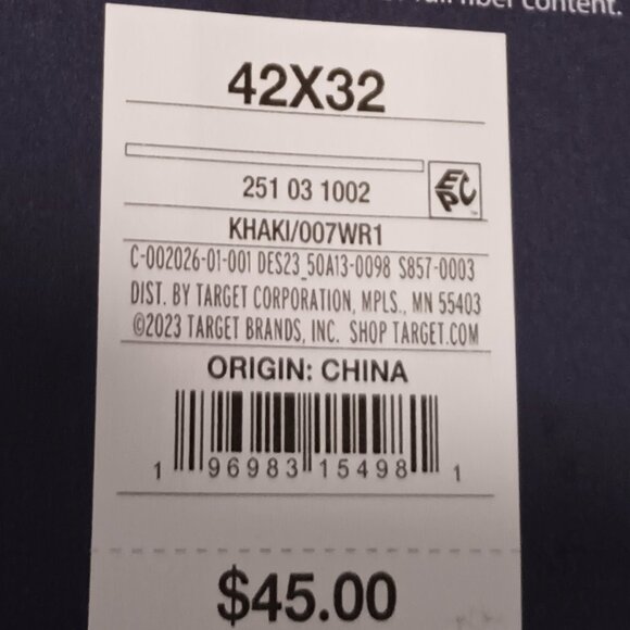 NEW Rowing Blazers x Target Men's Twill Pants 42x32 - Picture 5 of 12